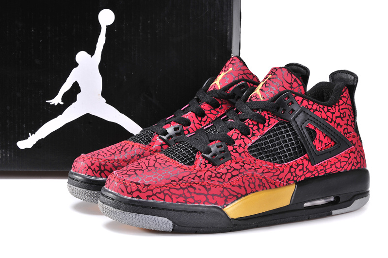 Air Jordan 4 Women Shoes Aaa Red/Black Online
